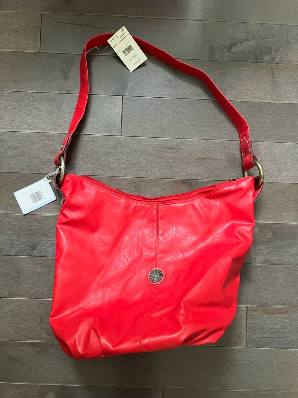 Capezio Collection Bright Vintage 90’s Red Bucket Bag NWT